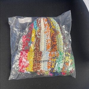 Supreme Multicolor Knit Beanie - Rainbow Stripes